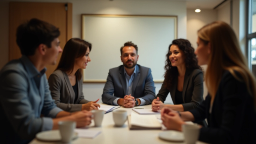 Gruppo di accountability partners in sessione di mentoring e supporto reciproco