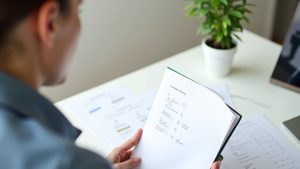 Sessione di revisione trimestrale con grafici di progresso e analisi obiettivi